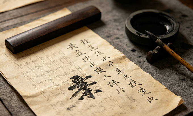 纹身与茶水晶手链叠戴.png